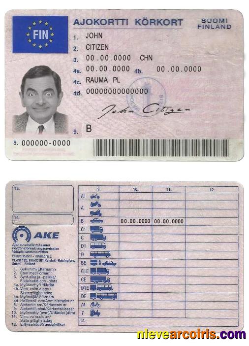 Finland driving license